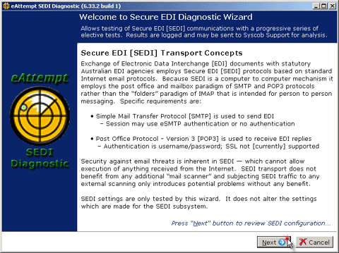 eAttempt wizard Welcome page eAttempt wizard Welcome page
