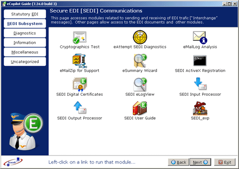 SEDI tools page SEDI tools page